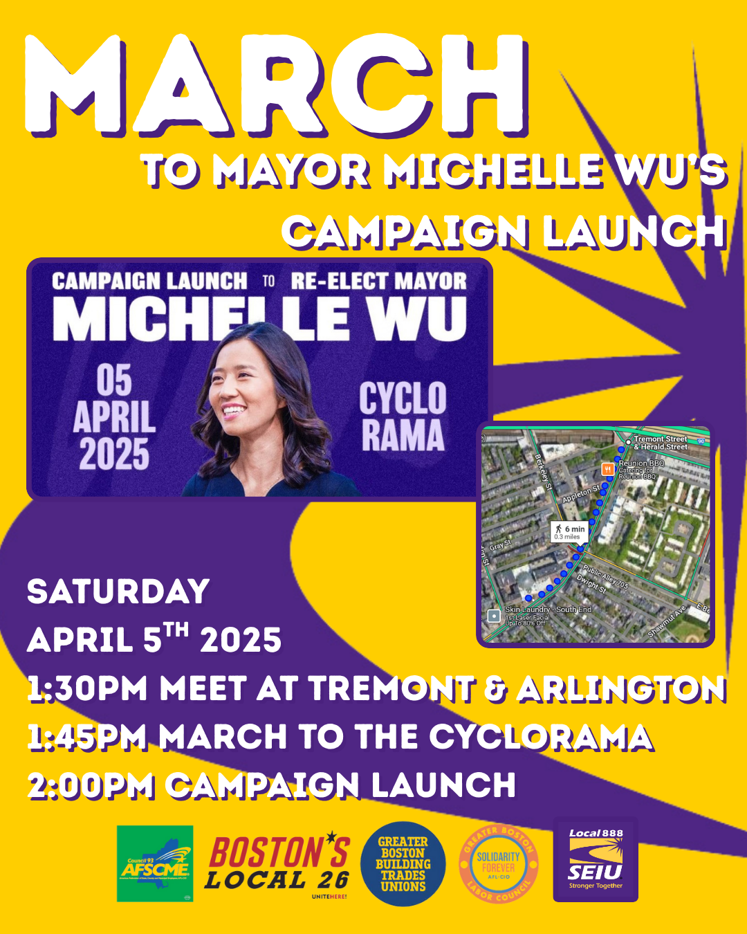 March to Mayor Michelle Wu's Campaign Launch